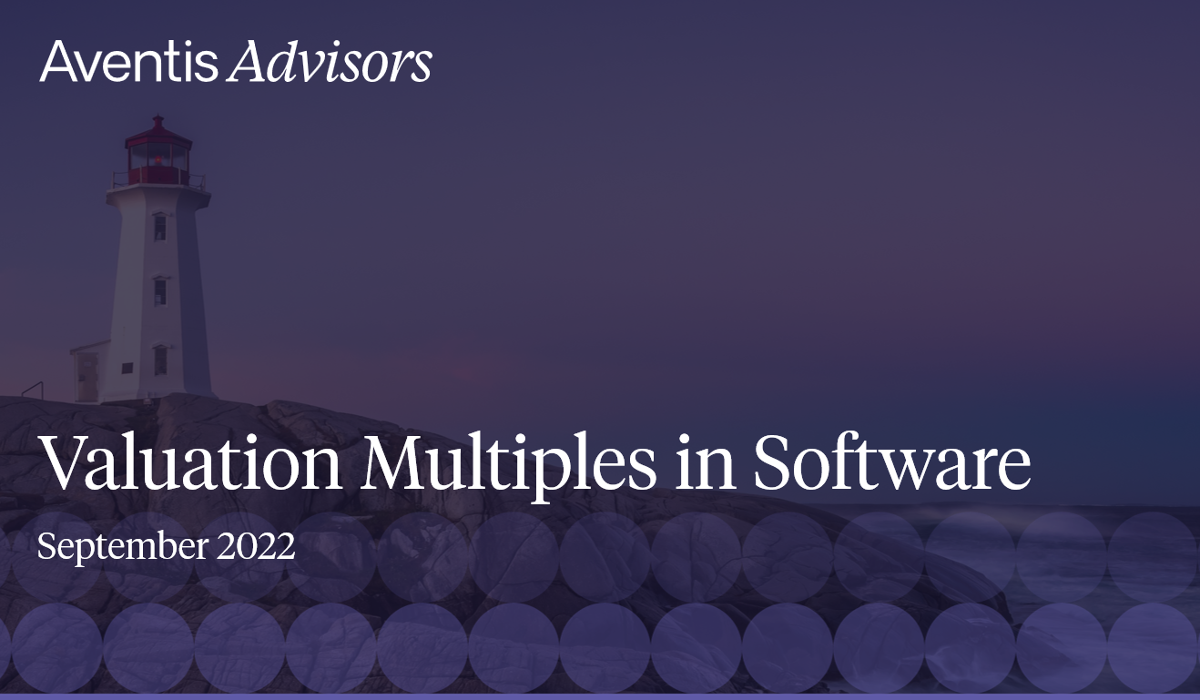 Software Valuation Multiples 20152022 Aventis Advisors