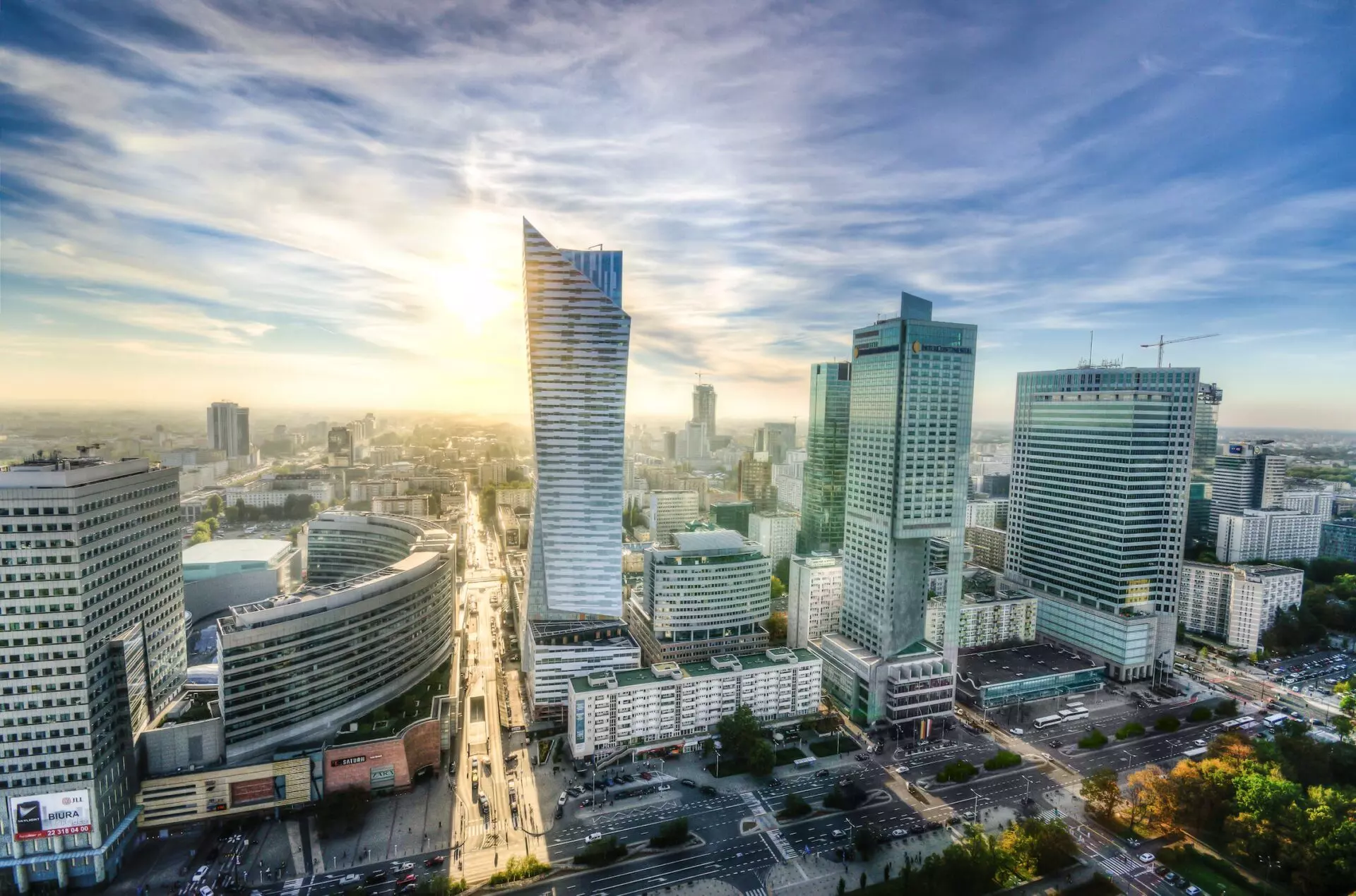 Picture of the business center in Warsaw