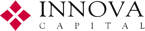 The image shows the Innova Capital logo with four red diamond shapes on the left and the words INNOVA CAPITAL in black text on the right.